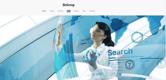 business website templates, BizGroup